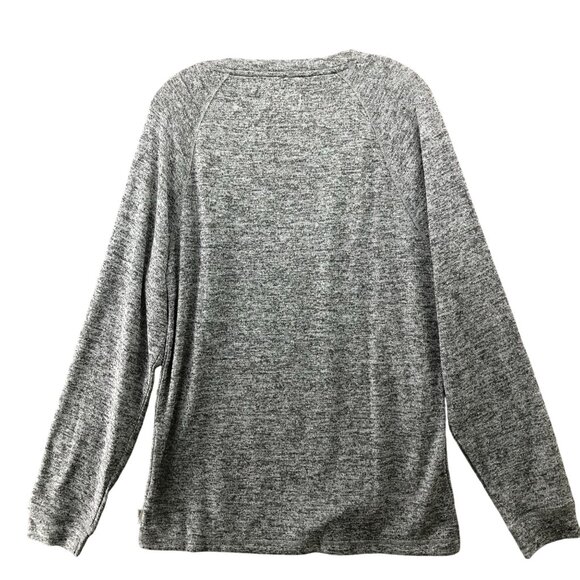 Bread & Boxers Long Sleeve Raglan T Shirt Mens L Gray Heather Crewneck Lounge - Picture 2 of 9